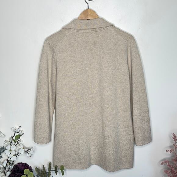 J. CREW Sophie Open Front Sweater Blazer Tan Camel {Y37} - Picture 7 of 10